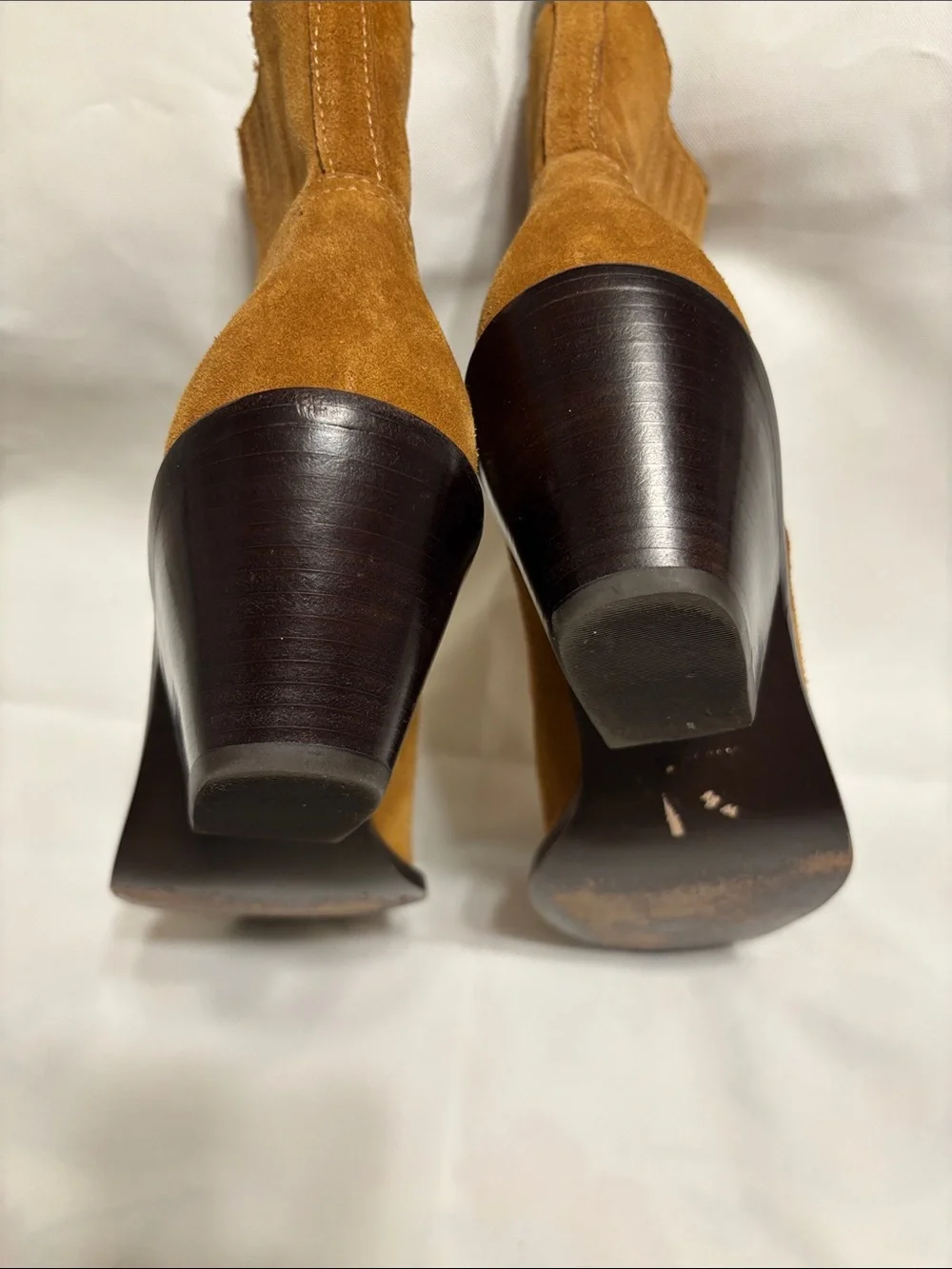 Tory Burch Suede Ankle Boots in Camel Brown